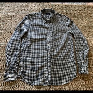 NWT Black and White Gingham Button Down